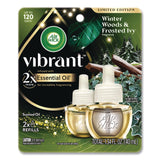 Air Wick® Vibrant Scented Oil Warmer Refill, Limited Edition, Winter Woods and Frosted Ivy, 0.67 oz, 2/Pack (RAC6233803463) Pack of 2