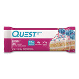 Quest® Protein Bars, Birthday Cake, 2.12 oz Bar, 12/Box (QCCQUN00596) Box of 12