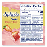 Splenda® Diabetes Care Sugar-Free Shake, Strawberry Cream, 14 oz Bottle, 24/Carton (SNHHFP00659) Case of 24