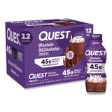 Quest® Protein Milkshakes, Chocolate, 14 oz Bottle, 12/Carton (QCCQUN01598) Case of 12