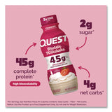 Quest® Protein Milkshakes, Strawberry, 14 oz Bottle, 12/Carton (QCCQUN01606) Case of 12