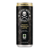 Death Wish Coffee Co. Vanilla Latte Cold Brew Coffee, 11 oz Can, 12/Carton (DEWEWC34373) Case of 12