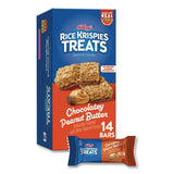 Kellogg's® Rice Krispies Treats Crispy Rice Squares, Chocolatey Peanut Butter, 0.78 oz Bar, 14/Box (KEBKEE30684) Box of 14