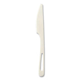 World Centric® TPLA Cutlery, Medium Heavyweight, Knife, Plastic, Light Beige, 24/Pack (WORKNPSR) Pack of 24