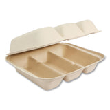 World Centric® Fiber Hinged Takeout Containers, Taco Box, 7.9 x 9.2 x 3.2, Natural, Sugarcane Fiber, 300/Carton (WORTOSCT39LFS) Case of 300