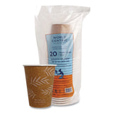 World Centric® Paper Hot Cups, 12 oz, Natural, 20/Pack (WORCURTPA12) Pack of 20