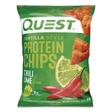 Quest® Chili Lime Tortilla Style Protein Chips, 1.1 oz Bag, 8/Carton (QCCQUN01028) Case of 8