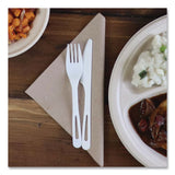 World Centric® TPLA Cutlery, Medium Heavyweight, Fork, Plastic, Light Beige, 24/Pack (WORFOPSR) Pack of 24