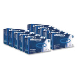 AMBITEX® V5101 Series Latex-Free Lightly Powdered Vinyl Gloves, Large, 3 mil Thick, 9" Long, Clear, 1,000/Carton (TXIVLG5101CT) Case of 1000