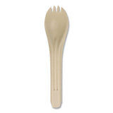 World Centric® NoTree Cutlery, Light Mediumweight, Spork, Paper, Natural, 1,000/Carton (WORRKNT6) Case of 1000