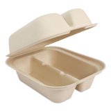 World Centric® Fiber Hinged Takeout Containers, Taco Box, 2 Compartments, 5.86 x 7.25 x 3.38, Natural, Sugarcane Fiber, 300/Carton (WORTOSCT2LFS) Case of 300