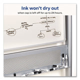 Avery® MARKS A LOT Desk-Style Dry Erase Markers, Broad Chisel Tip, Blue, Dozen (AVE24406DZ) 1 Dozen