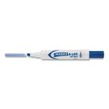 Avery® MARKS A LOT Desk-Style Dry Erase Markers, Broad Chisel Tip, Blue, Dozen (AVE24406DZ) 1 Dozen