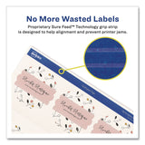 Avery® Printable Scallop Round Gift Tags, Inkjet/Laser Printers, 2.5" dia, White, 9/Sheet, 10 Sheets/Pack (AVE80511) Pack of 90