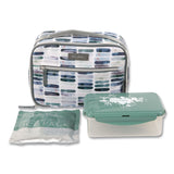 Arctic Zone® Kelly Ventura Iris Insulated Lunch Box, 10.04" x 4.72" x 7.87", Ocean Stripe (AZN10003577) Each