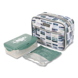 Arctic Zone® Kelly Ventura Iris Insulated Lunch Box, 10.04" x 4.72" x 7.87", Ocean Stripe (AZN10003577) Each