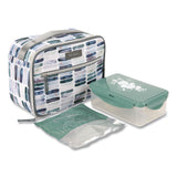 Arctic Zone® Kelly Ventura Iris Insulated Lunch Box, 10.04" x 4.72" x 7.87", Ocean Stripe (AZN10003577) Each