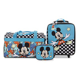 Bioworld® Four-Piece Mickey Mouse Carry-On Luggage Set, 11.75 x 6 x 14 (BWRLRY6U4CDSYPP) Each