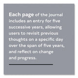 CHRONICLE BOOKS Guided Journal: One Line a Day, A Five-Year Memory Book, Tan Cover, (372) 6.12 x 3.75 Sheets (CHB978145217479) Each