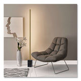 Adesso Bartlett Fabric Accent Chair, 40" x 33" x 33", Light Gray Seat, Light Gray Back, Silver Base (ADEGR200403) Each