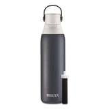 Brita® Stainless Steel Filtered Water Bottle. 20 oz, Carbon (CLO36447) Each