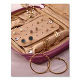 Bliss Travel Jewelry Organizer, 7.4 x 5.6, Maroon (ILBSOLS0001) Each