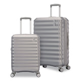 AMERICAN TOURISTER Color Vault Hardside Spinner Suitcase Set, 11 x 11 x 24, Silver (SML1539511776) Each