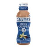 Quest® Iced Coffee, Vanilla Latte, 10 oz Bottle, 12/Carton (QCCQUN14436) Case of 12