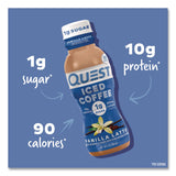 Quest® Iced Coffee, Vanilla Latte, 10 oz Bottle, 12/Carton (QCCQUN14436) Case of 12
