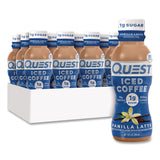 Quest® Iced Coffee, Vanilla Latte, 10 oz Bottle, 12/Carton (QCCQUN14436) Case of 12