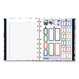 Blueline® NotePro Fashion Hard Cover Notebook, 1-Subject, Medium/College Rule, Tranquil Blooms Cover, (96) 9.25 x 7.25 Sheets (REDA9C01) Each