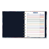 Blueline® NotePro Fashion Hard Cover Notebook, 1-Subject, Medium/College Rule, Midnight Floral Cover, (96) 9.25 x 7.25 Sheets (REDA9C02) Each