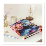Blueline® NotePro Fashion Hard Cover Notebook, 1-Subject, Medium/College Rule, Midnight Floral Cover, (96) 9.25 x 7.25 Sheets (REDA9C02) Each