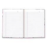 Blueline® Fashion Hard Cover Notebook, 1-Subject, Medium/College Rule, Lavender Floral Cover, (96) 9.25 x 7.25 Sheets (REDA902) Each