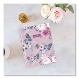 Blueline® Fashion Hard Cover Notebook, 1-Subject, Medium/College Rule, Lavender Floral Cover, (96) 9.25 x 7.25 Sheets (REDA902) Each