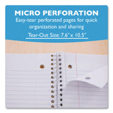 BAZIC® Products Spiral Notebooks, 1-Subject, Medium/College Rule, Randomly Assorted Cover Color, (70) 10.5 x 8 Sheets (BAZ558) Each