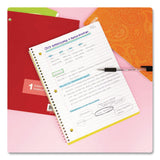 BAZIC® Products Spiral Notebooks, 1-Subject, Medium/College Rule, Randomly Assorted Cover Color, (70) 10.5 x 8 Sheets (BAZ558) Each