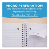 BAZIC® Products Spiral Notebooks, 5-Subject, Wide/Legal Rule, Randomly Assorted Color Cover, (150) 10.5 x 8 Sheets (BAZ580BAZIC) Each