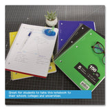BAZIC® Products Spiral Notebooks, 5-Subject, Wide/Legal Rule, Randomly Assorted Color Cover, (150) 10.5 x 8 Sheets (BAZ580BAZIC) Each