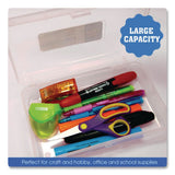 BAZIC® Products Clasp Pencil Case, 8" x 4.75" x 2.4", Clear (BAZ840) Each