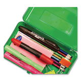 BAZIC® Products Clasp Pencil Case, 8" x 4.75" x 2.5", Randomly Assorted Color (BAZ842) Each