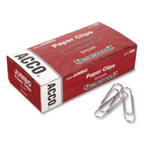 ACCO Paper Clips, #1, Smooth, Silver, 100 Clips/Box (ACC72380BX) Box of 100