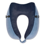 Brookstone® Flex Curve Neck Pillow, One Size Fits Most, Blue (BKTBCPP0002442) Each