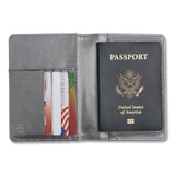 Brookstone® RFID Passport Holder, Polyurethane, Dark Gray (BKTBOAW0003021) Each