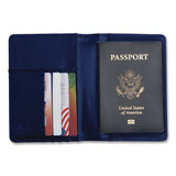 Brookstone® RFID Passport Holder, Polyurethane, Blue (BKTBOAW0003414) Each