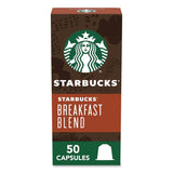 Starbucks® By NESPRESSO® Breakfast Blend Original Pod, 10/Pack, 5 Packs/Box (SBK123468) Box of 50