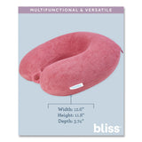 Bliss Terry Cloth Neck Pillow, Red (ILBSCPP0005662) Each