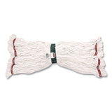Rubbermaid® Commercial Super Stitch Cotton Looped End Wet Mop, 20 oz, White, 1" Headband, 6/Carton (RCP11206WH00CT) Case of 6