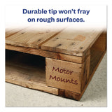 Avery® MARKS A LOT Large Desk-Style Permanent Marker, Broad Chisel Tip, Red (AVE08887EA) Each