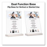 Global Printed Products Acrylic Sign Holder with Dual Function Base, 5 x 7 Insert (GPUSGNHAB5X7) Each